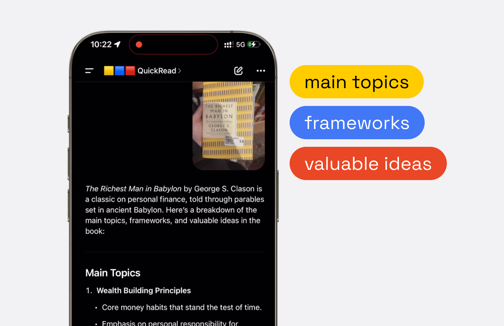 QuickRead instant book summaries